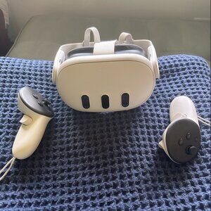 Meta Quest 3 VR Headset and controllers